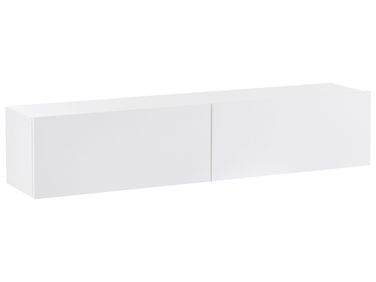 Wandgemonteerd tv-meubel GLADSTONE Wit