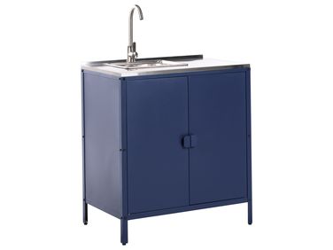 Tuin keukenkast met spoelbak VILAMA Blauw