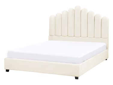 Waterbed Velvet VINCENNES 140 x 200 cm (EU Double) Off-White