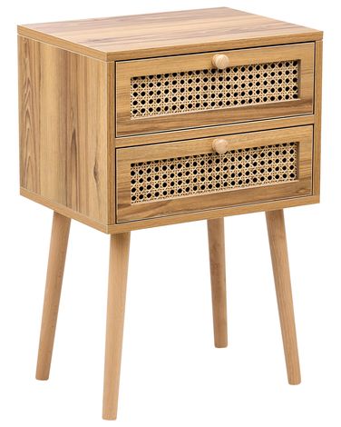 Table de chevet BUTTE Marron clair