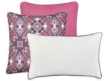 Set van 3 tuinkussens MIRAGE oosters patroon Meerkleurig