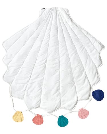 Tapis de jeu pour enfant KADMEA 110 x 110 cm Coton Blanc