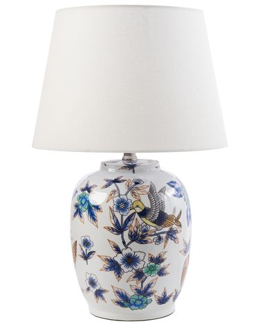Table Lamp SUNJA Porcelain White/ Blue