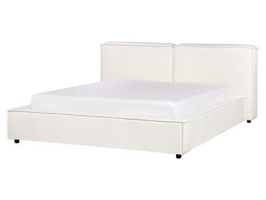 Waterbed Stof LINARDS 160 x 200 cm Gebroken wit