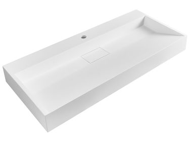 Wall Hung Basin QUENKO 1000 x 460 mm Mineral Cast White