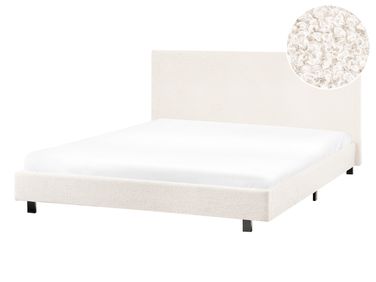 Waterbed Bouclé ALBI 140 x 200 cm Gebroken wit