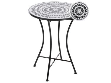 Bistrotafel COMISO 60 cm 60 cm Metaal Zwart/wit
