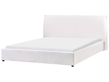 Bed Velvet LAVAUR 180 x 200 cm (EU Super King) Off-White