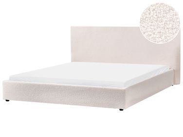 Waterbed Bouclé LAVAUR 180 x 200 cm Gebroken wit