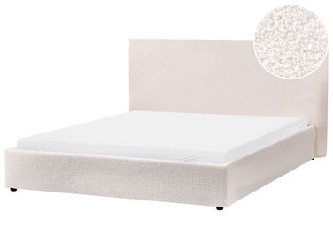 Waterbed Bouclé LAVAUR 160 x 200 cm Gebroken wit