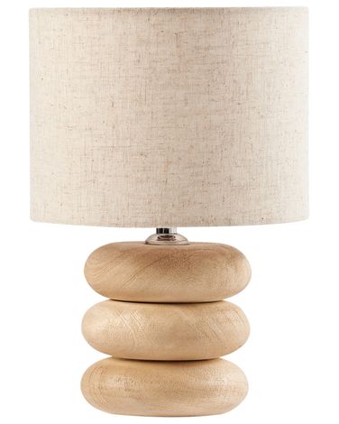 Tafellamp BETWA Mangohout Lichtbruin