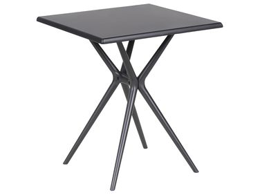 Table de salle à manger de jardin PIAVE 70 cm 70 cm Noir