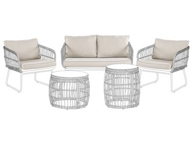 Set tuinkussenhoezen RAVELLO Beige