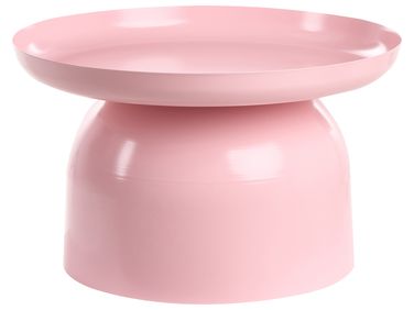 Table basse TORRENS Métal Rose pastel