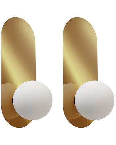 Set van 2 wandlampen LEISI Goud