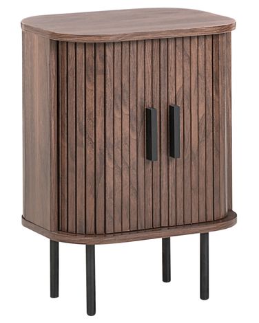 Table de chevet BRADLEY Marron foncé