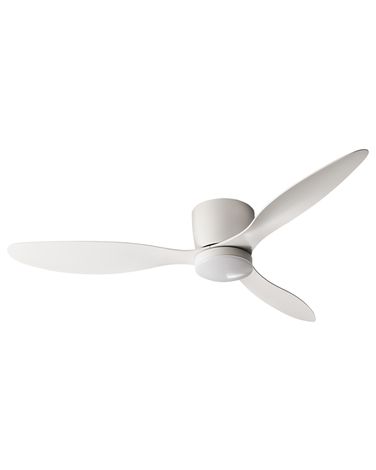 Ventilateur de plafond avec lampe VEMBAR Avec télécommande LED Blanc