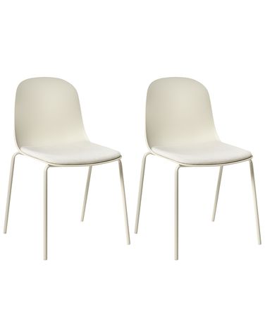 Set van 2 vergaderstoelen DORR Lichtbeige