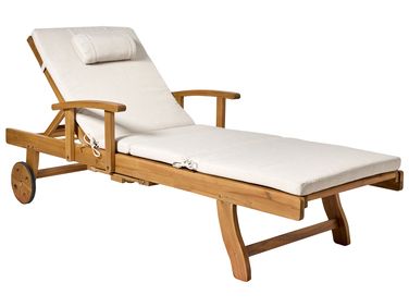 Transat avec coussin JAVA PREMIUM Acacia Beige clair