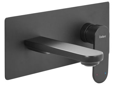 Wall Mounted Basin Mixer Tap CHUNGARA Brass Black