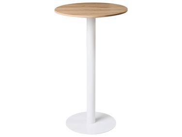 Statafel MORELLA Lichtbruin/wit 60 cm 60 cm